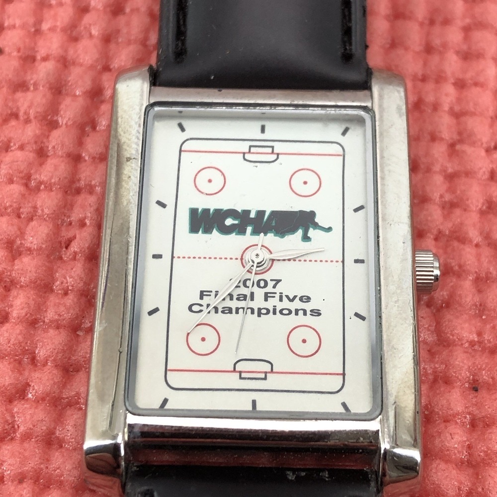 2007 WCH final five championship mens black silver Wristwatch Need Battery Vtg